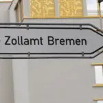 Wegweiser zum Zollamt Bremen