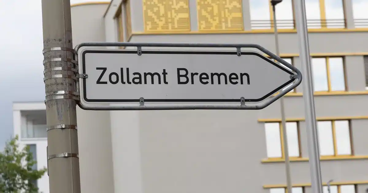Wegweiser zum Zollamt Bremen