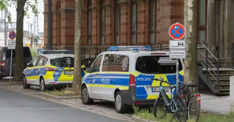 Fahrzeuge der Bundespolizei am Bremer Hauptbahnhof