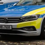 Streifenwagen der Polizei Bremen auf der Straße